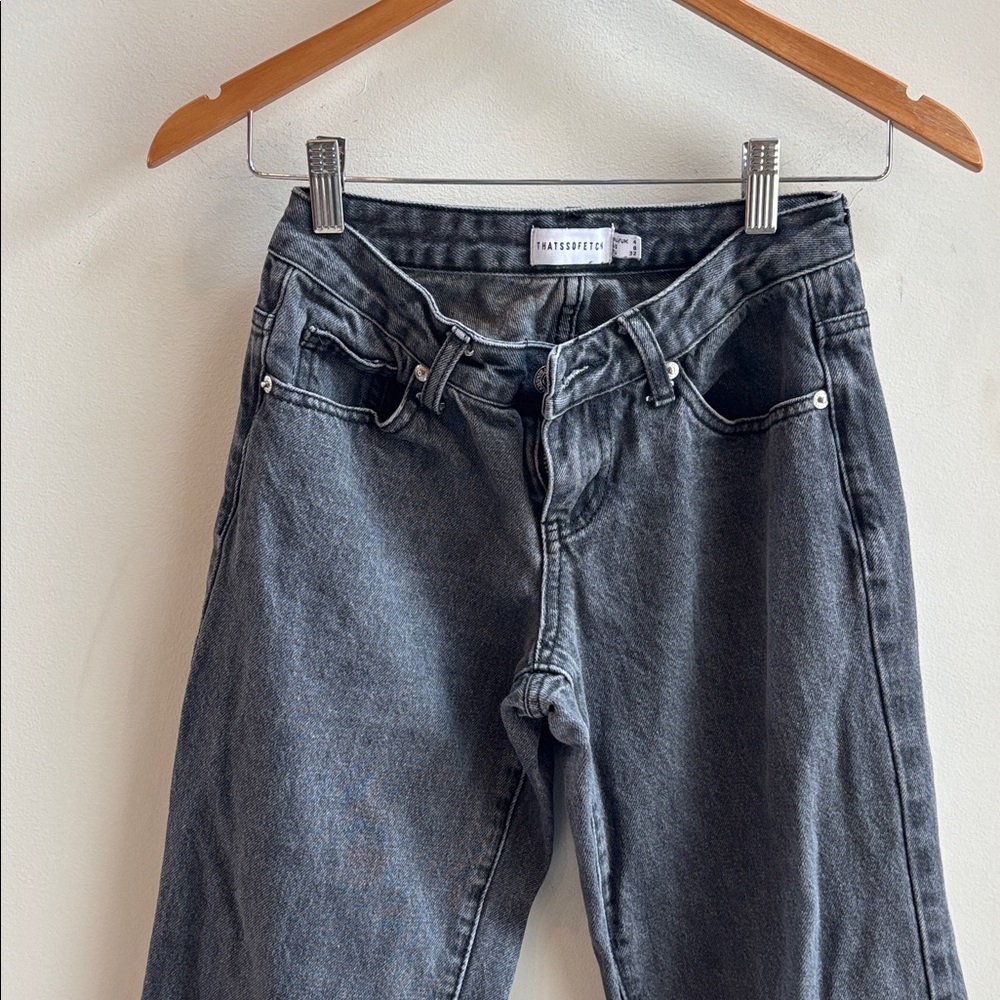 Thatssofetch Washed Black Denim Jeans - image 3